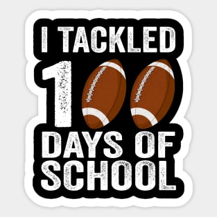 I tackled 100 days school Sticker